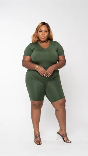 Not So Basic Set-Olive (Plush Size)