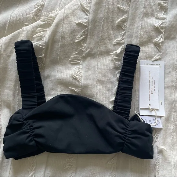 NWT LSPACE The Breaks Bra in Black Size Small Athleisure Sports Bra