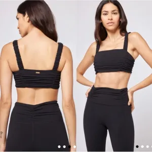 NWT LSPACE The Breaks Bra in Black Size Small Athleisure Sports Bra