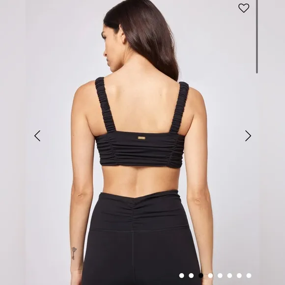 NWT LSPACE The Breaks Bra in Black Size Small Athleisure Sports Bra