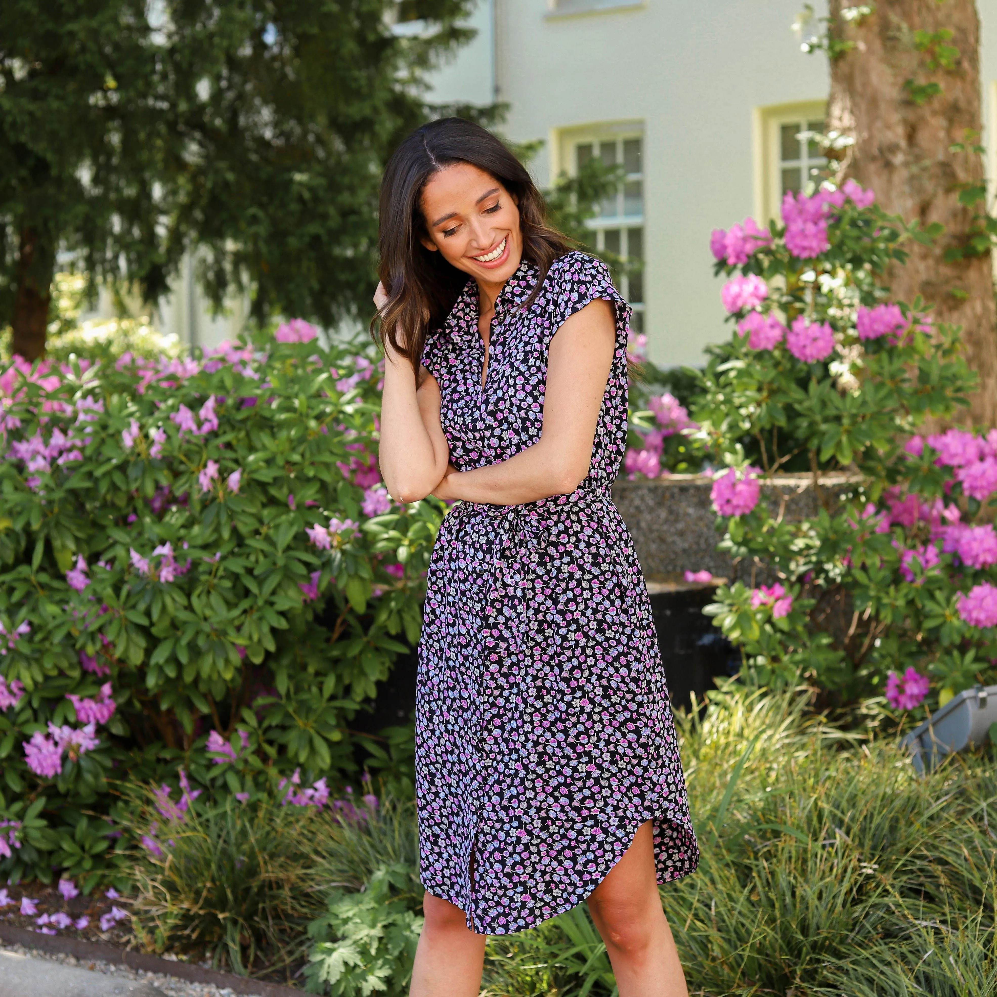 Nya shirt dress zwart