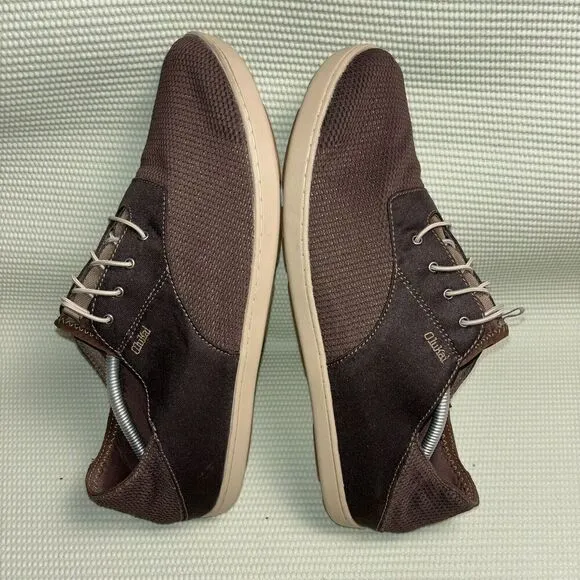 OluKai Nohea Moku Comfort Sneakers Men’s Size 13 10283-6363 Brown Slip On