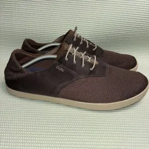 OluKai Nohea Moku Comfort Sneakers Men’s Size 13 10283-6363 Brown Slip On