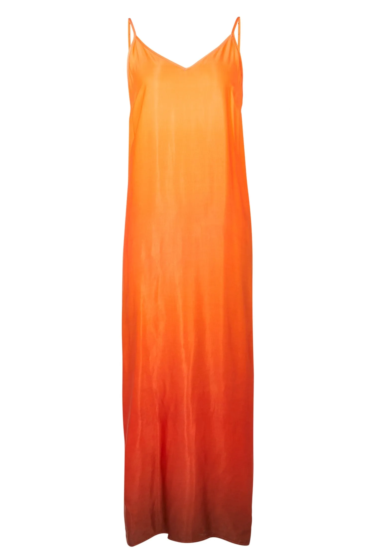 Orange Ombre Slip Dress