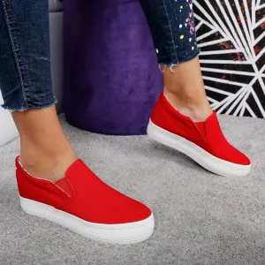 Pantofi casual dama beatty rosii