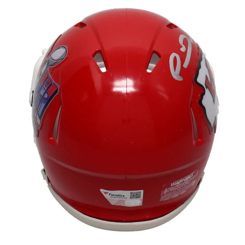 Patrick Mahomes Autographed Super Bowl Logo Mini Speed Helmet Fanatics