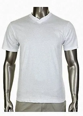 Pro Club Comfort Short Sleeve White V-Neck T-Shirt