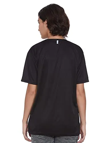 Puma Women Active Logo Heather Tee Black Heath S