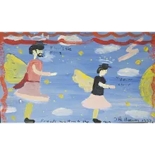 "Friends Walking to the Moon"