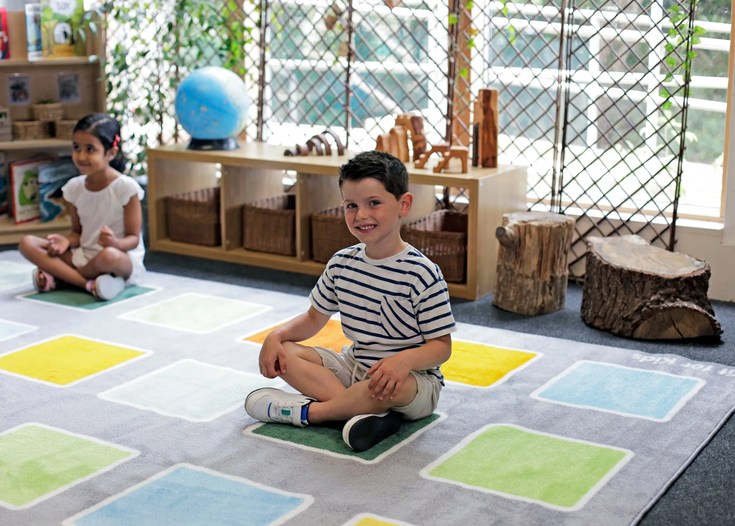 Rainforest Squares Placement Carpet 3x3m