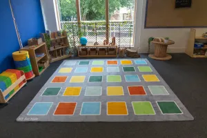 Rainforest Squares Placement Carpet 3x3m