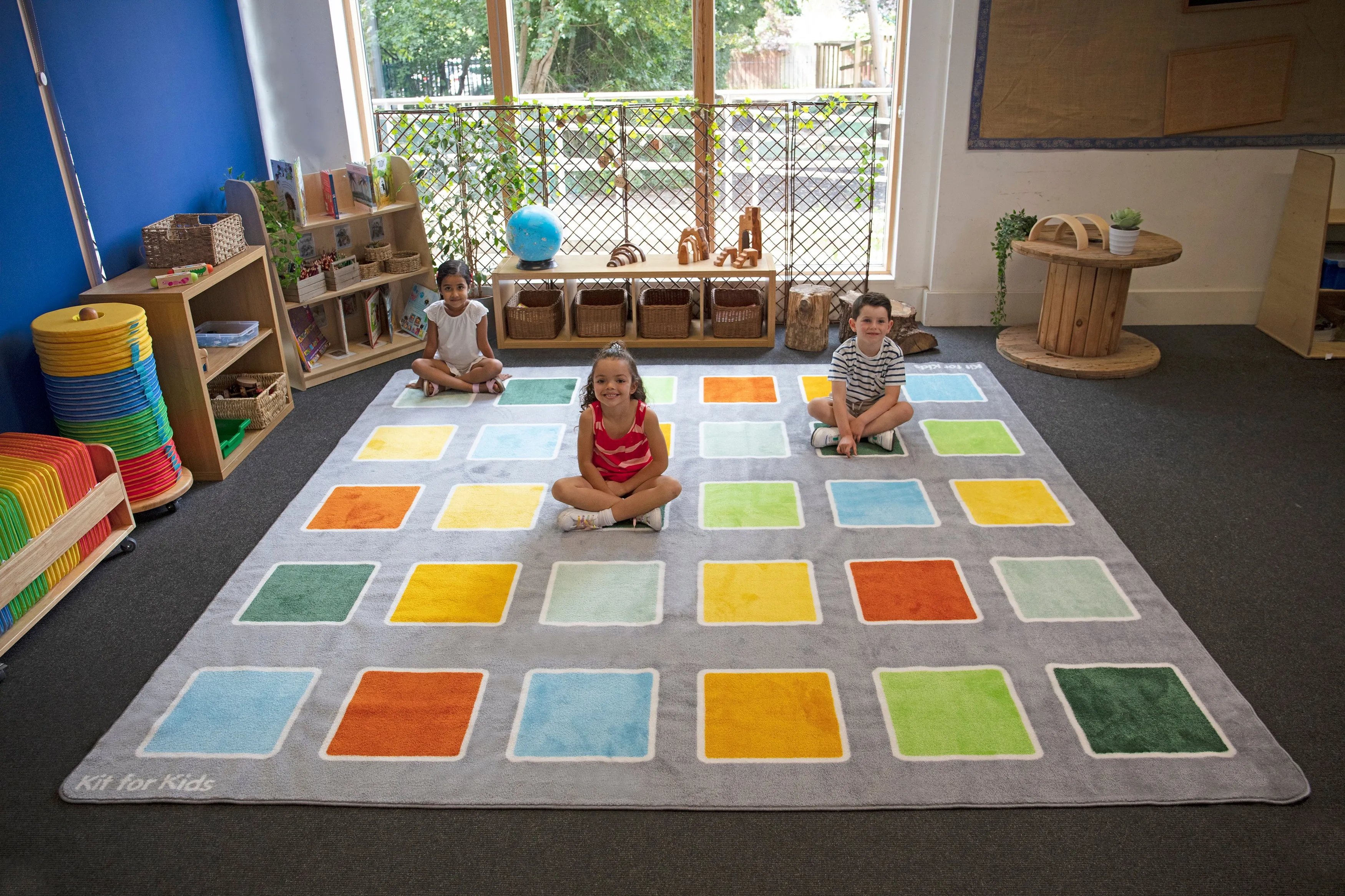 Rainforest Squares Placement Carpet 3x3m