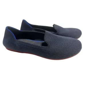 Rothy's The Kids Loafer Girls Navy Blue Slip-On Shoes Youth Size 1