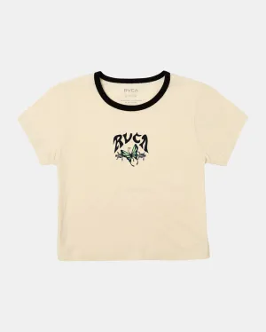 RVCA Womens Shrunken Ringer T-Shirt