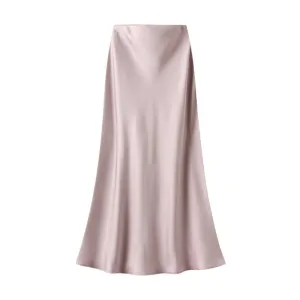 Satin Slip Skirt - Soft Pink