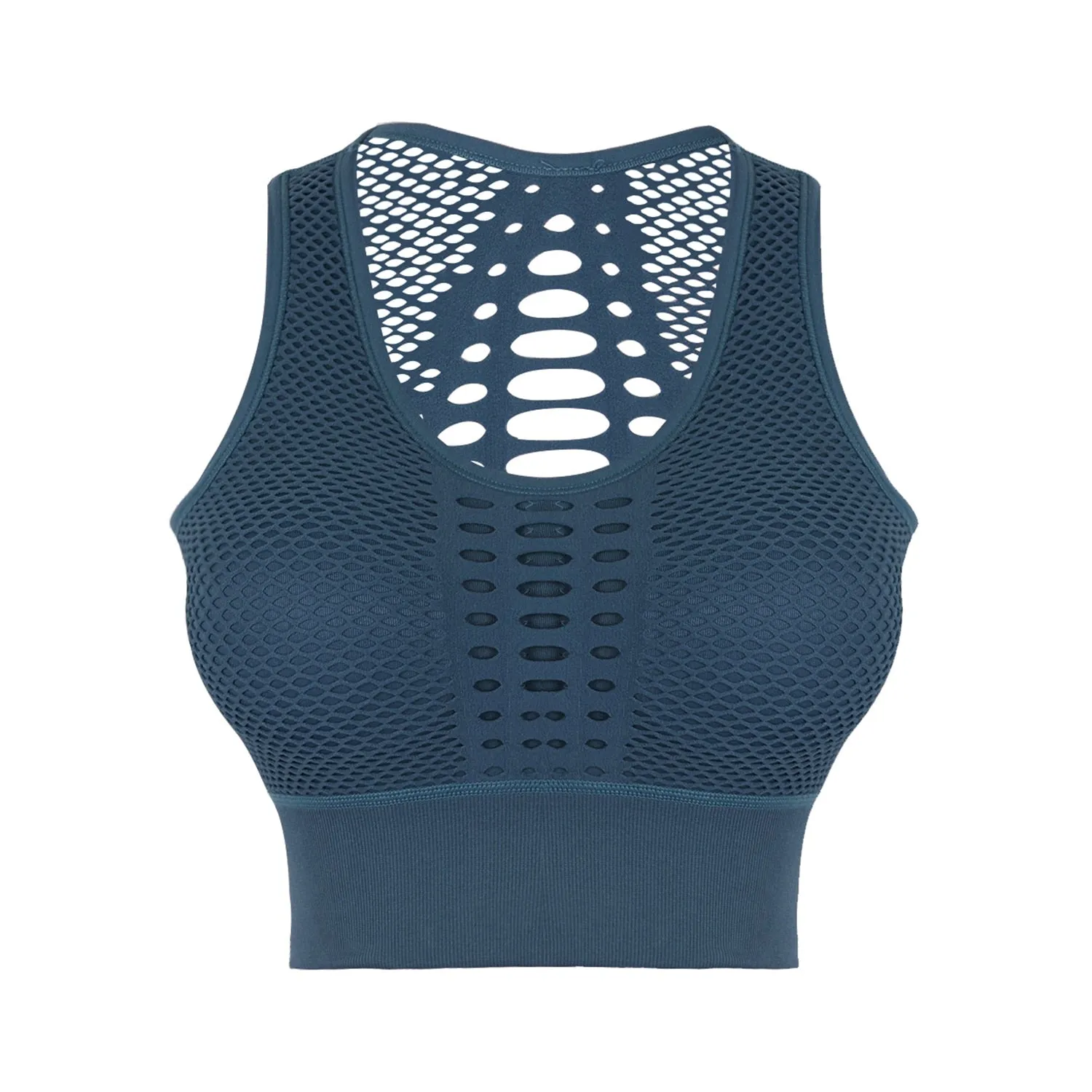 Seamless Sports Bra Top Fitness Women Racerback Running Crop