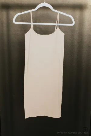 Seamless Tunic Length Camisole-Nude
