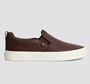 SLIP-ON Brown Premium Leather Sneaker Men