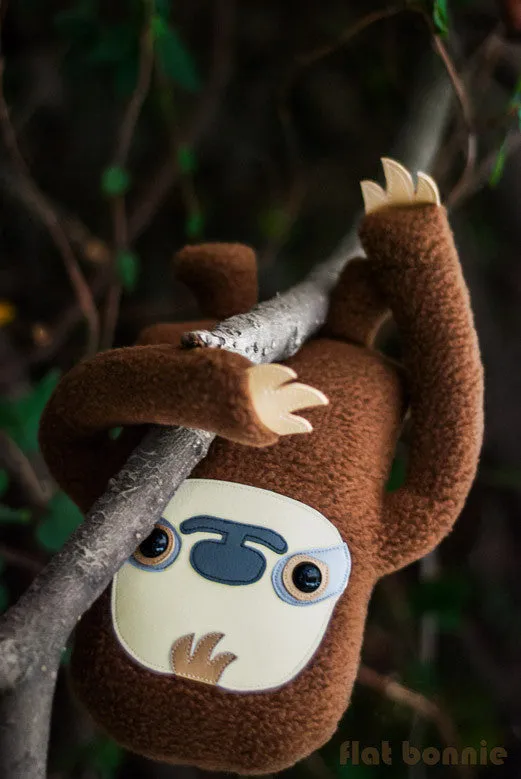 Sloth plush stuffed animal -  Manny the Sloth - Handmade plush toy