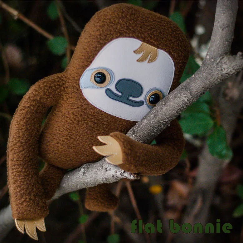 Sloth plush stuffed animal -  Manny the Sloth - Handmade plush toy