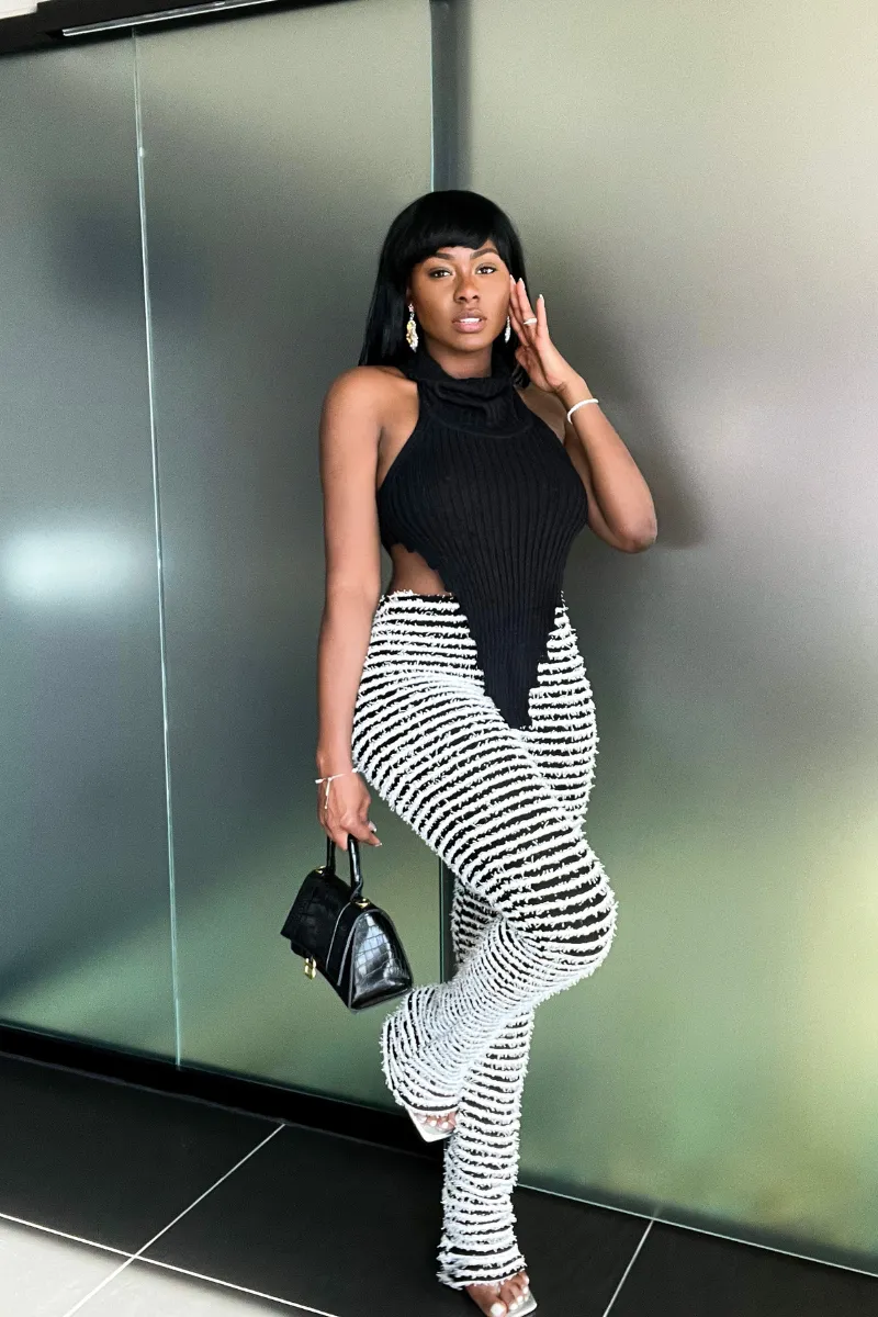SNUGGLE STRIPED SLIP-ON | PANTS (S-XXL)