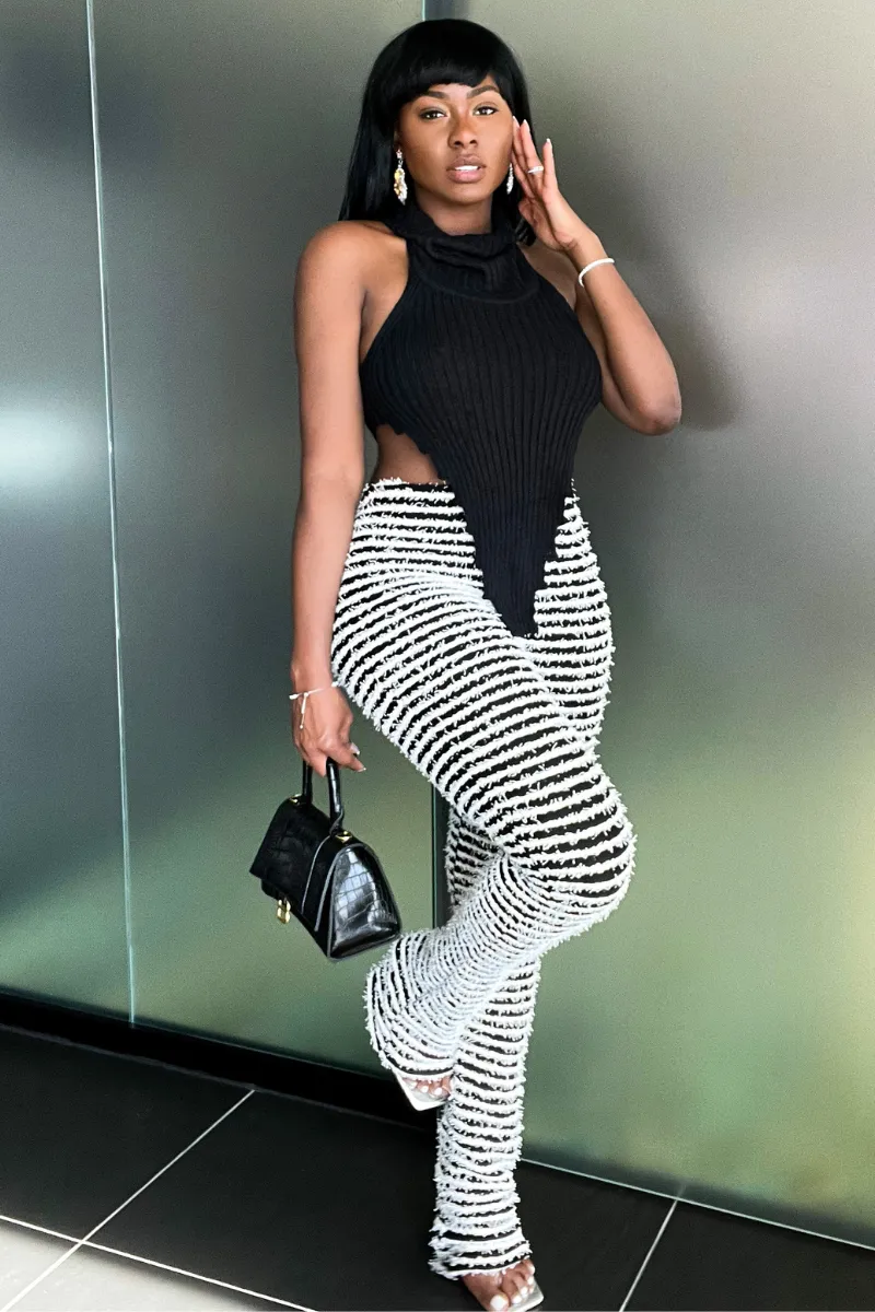 SNUGGLE STRIPED SLIP-ON | PANTS (S-XXL)
