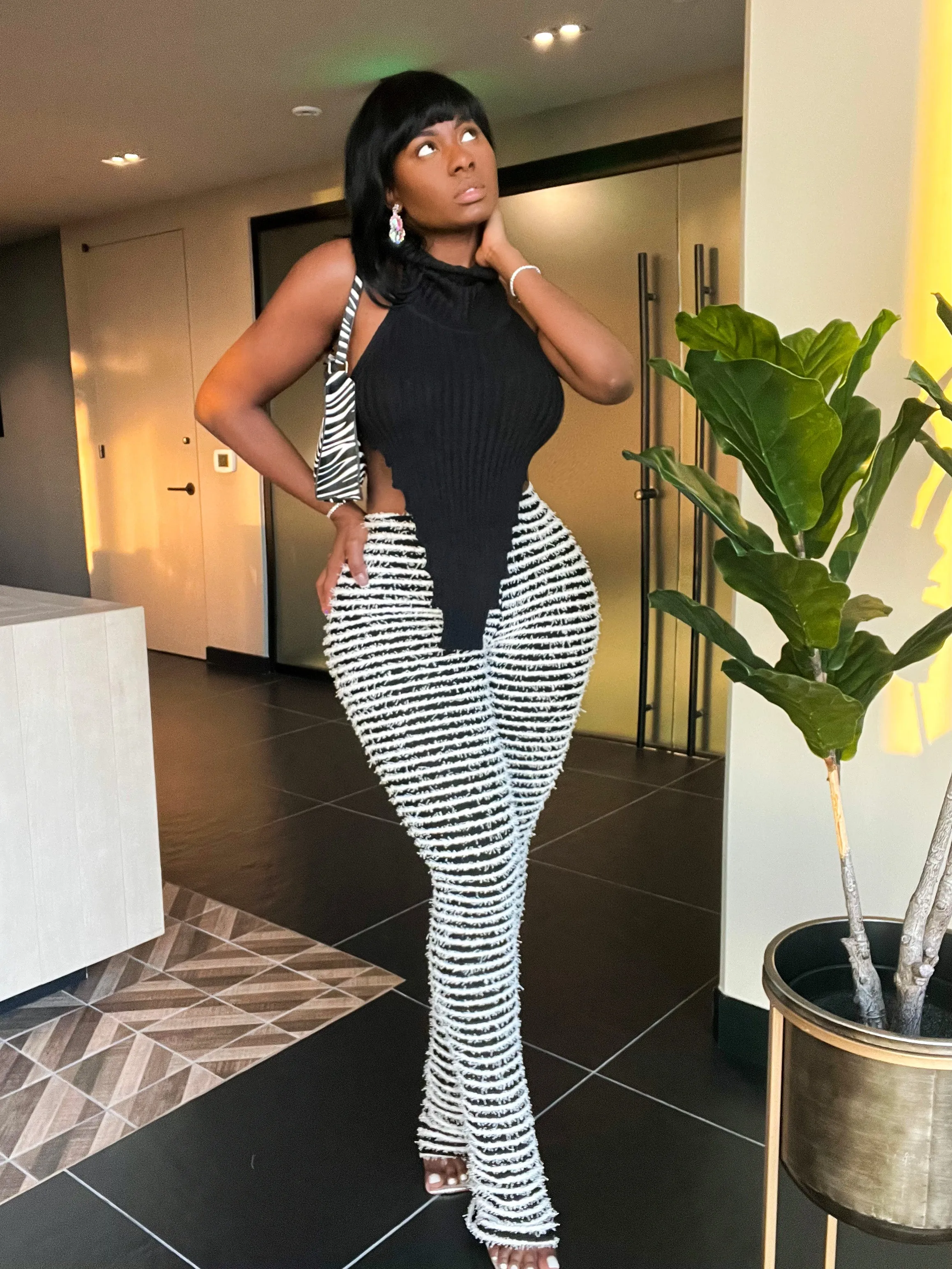 SNUGGLE STRIPED SLIP-ON | PANTS (S-XXL)
