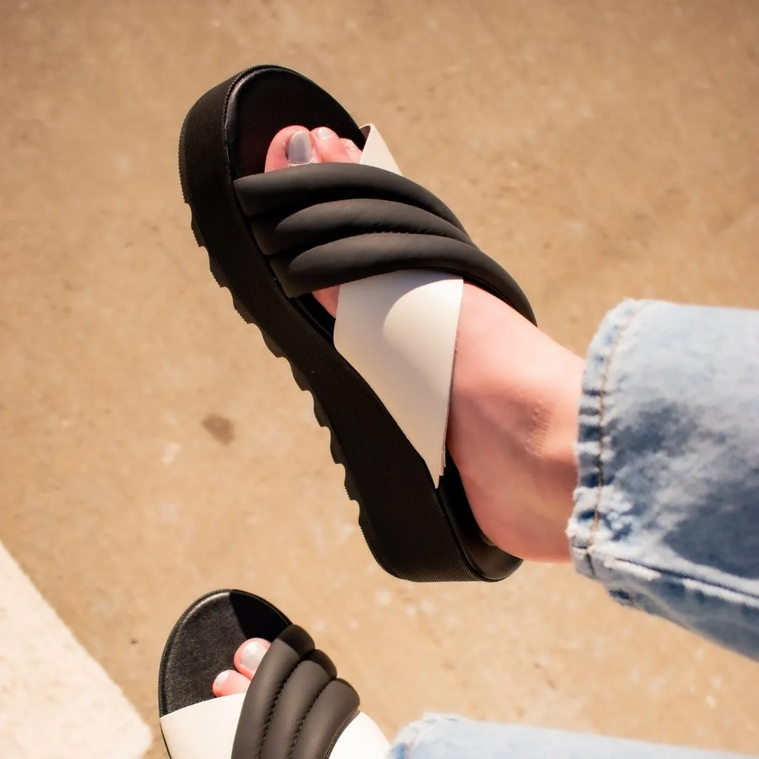 Sorel: Cameron Flatform Puff in Black