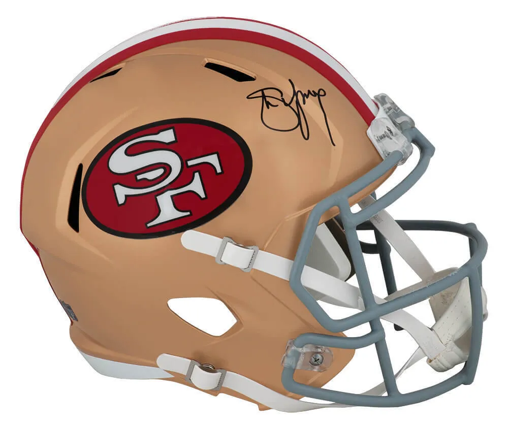 Steve Young Signed SF 49ers T/B Riddell Full Size Speed Replica Helmet -(SS COA)