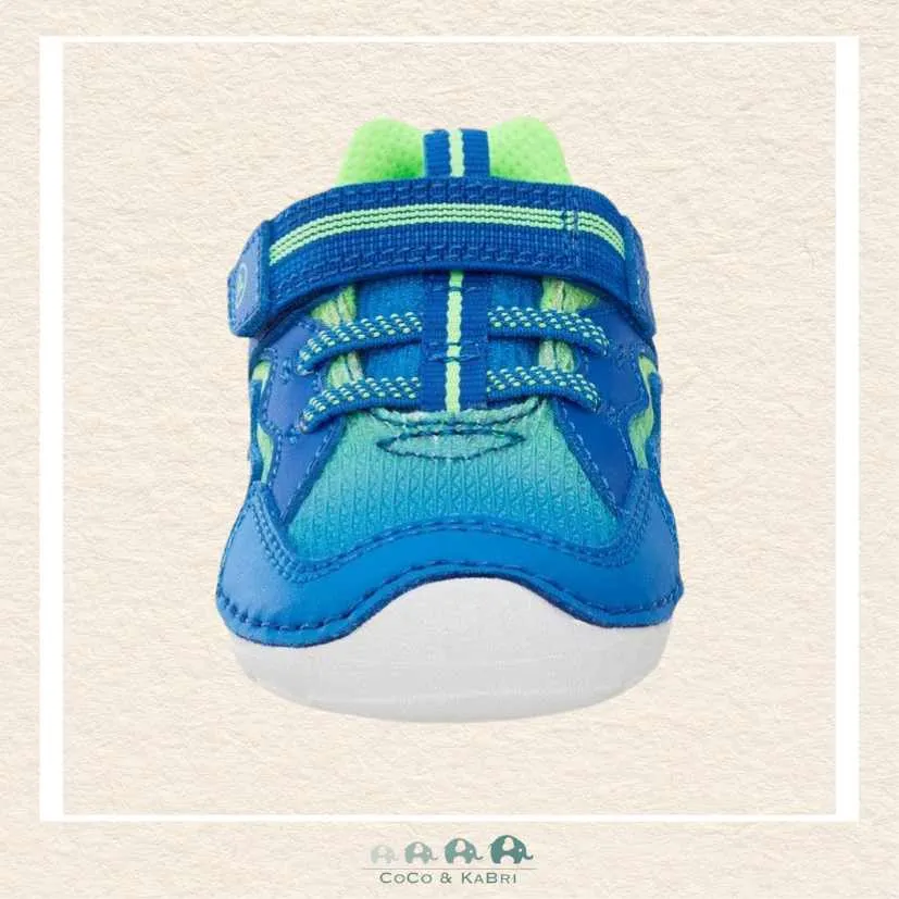 *Stride Rite: Boys Kylo Sneaker - Lime Green/Blue WIDE FIT (P2-7)