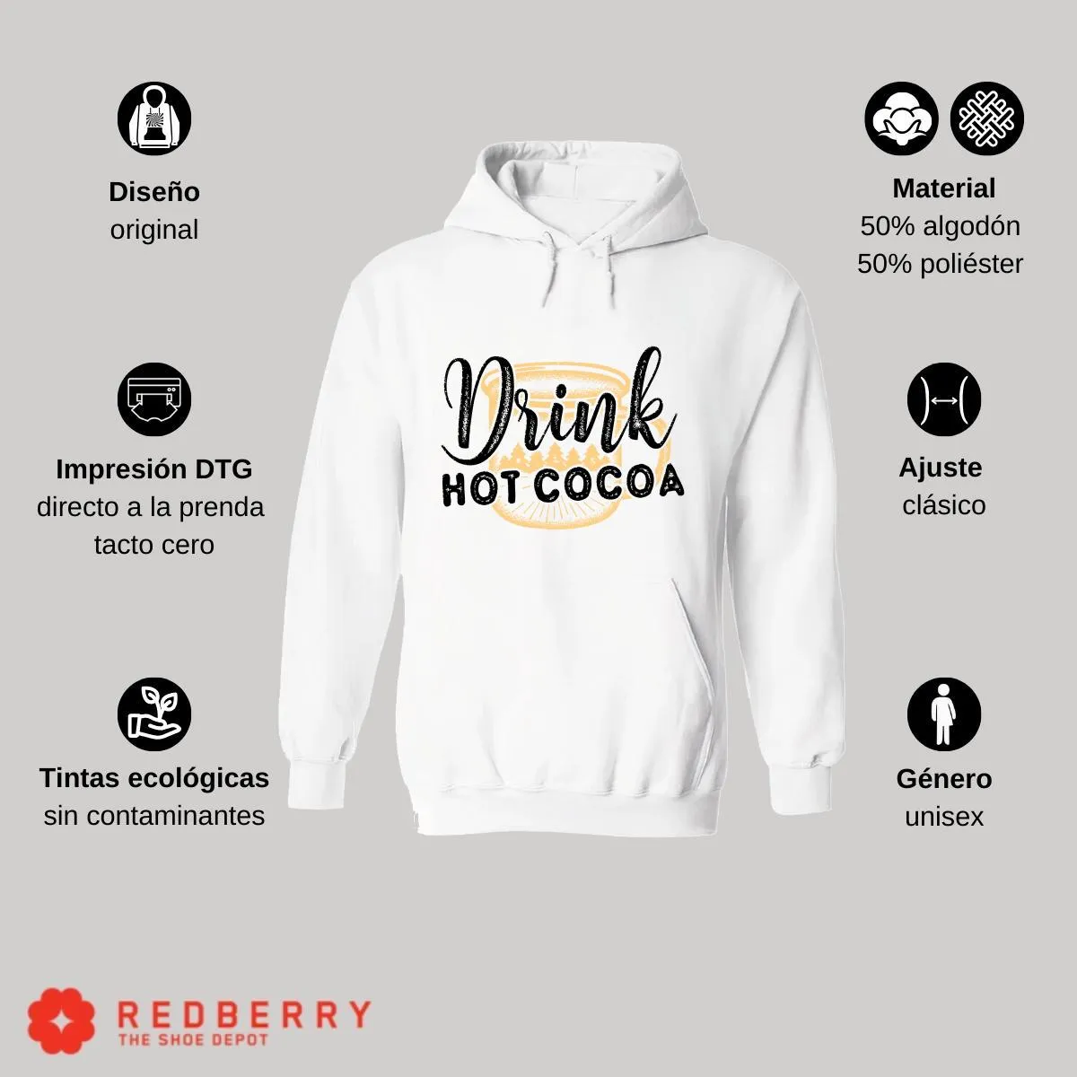 Sudadera Deportiva Hombre Navideña Hoodie 031