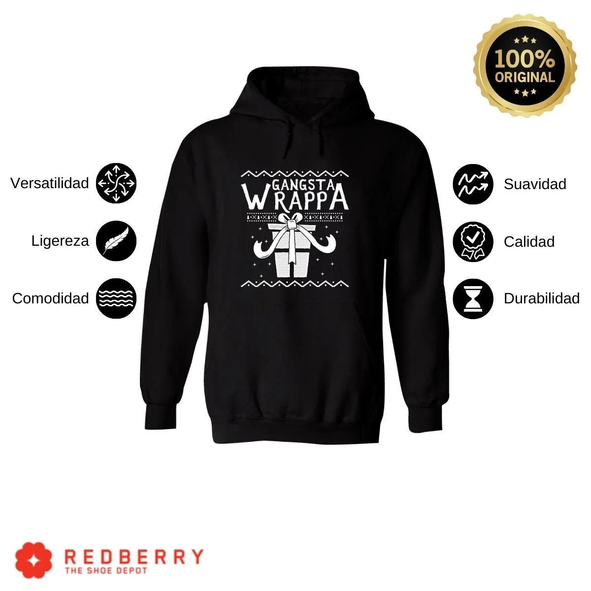 Sudadera Navideña Hombre Deportiva Hoodie 002