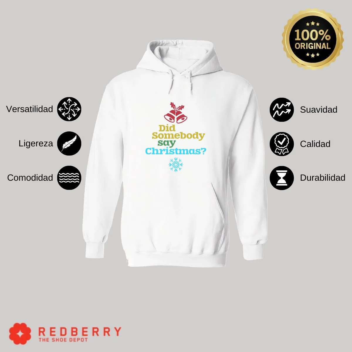 Sudadera Navideña Hombre Deportiva Hoodie 007