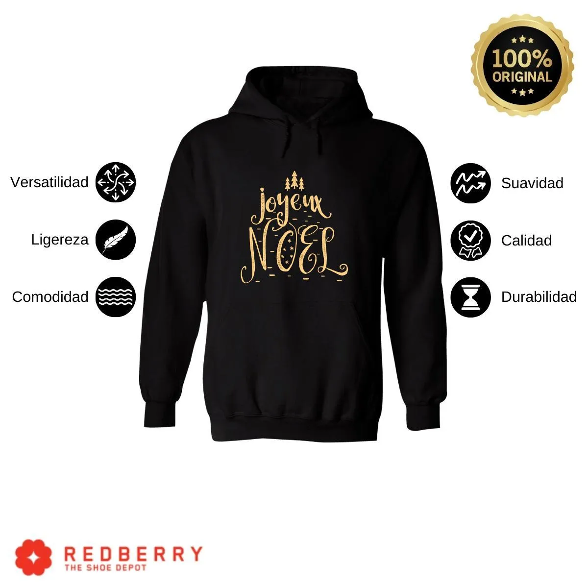 Sudadera Navideña Hombre Deportiva Hoodie 029