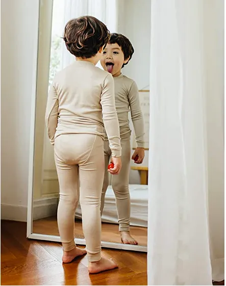 Super Luxury Soft Modal Beige Boys & Girls Playwear