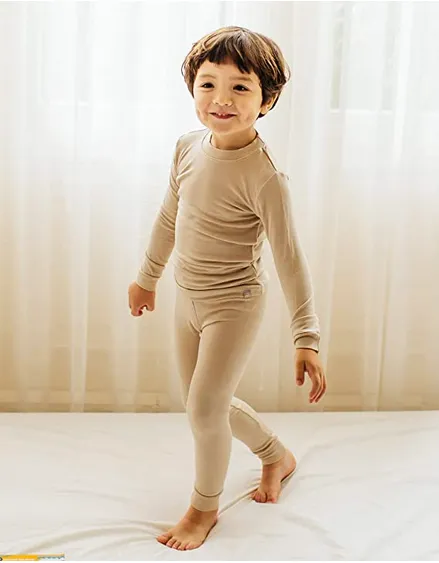 Super Luxury Soft Modal Beige Boys & Girls Playwear