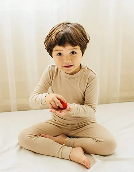 Super Luxury Soft Modal Beige Boys & Girls Playwear