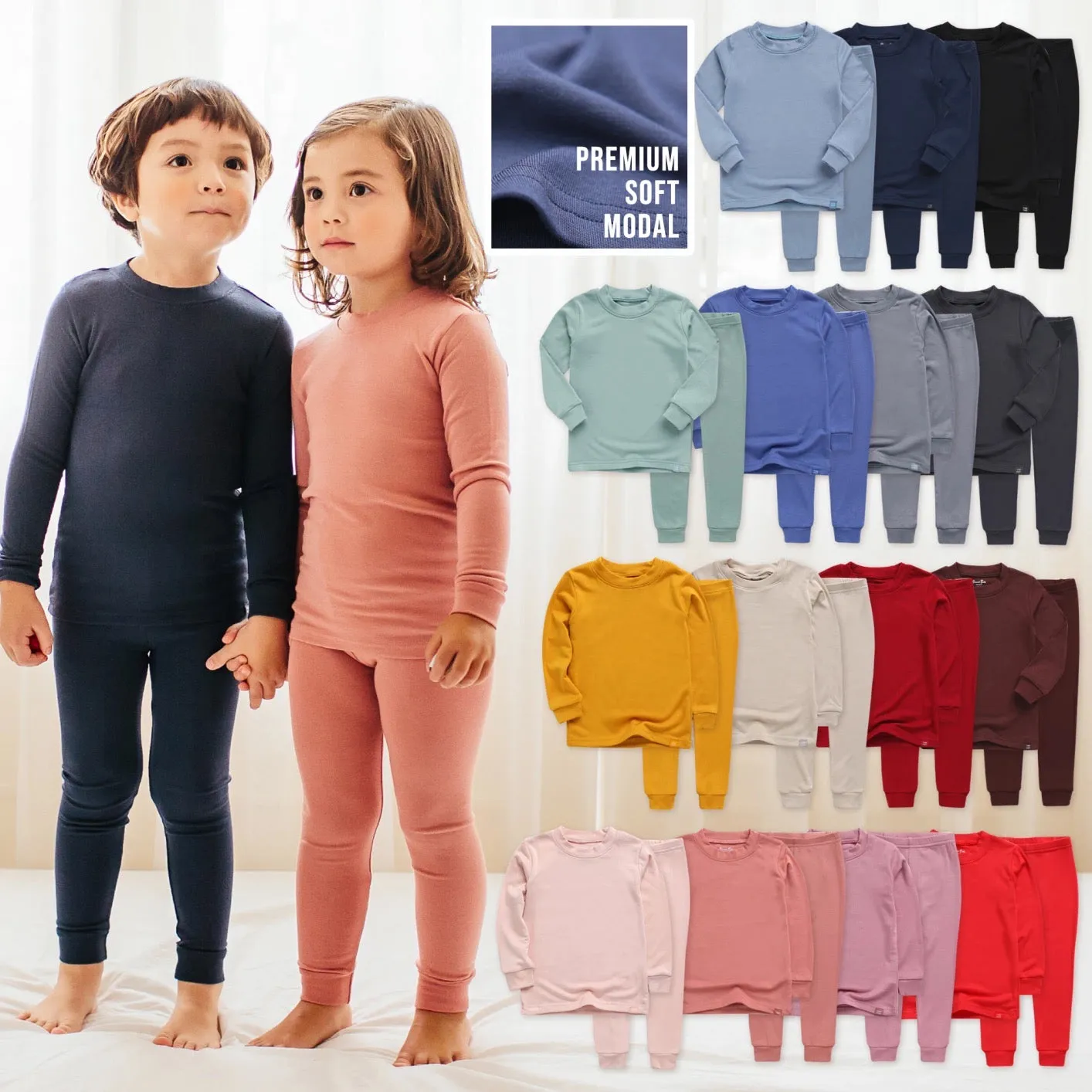 Super Luxury Soft Modal Dark Brown Girls & Boys Playwear