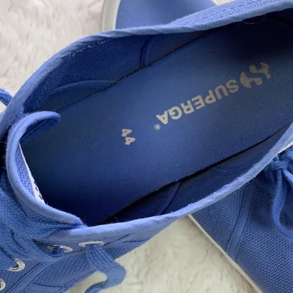 Superga Mens Blue Sneakers Size 44 or 10.5