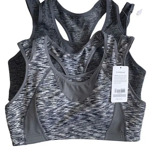 Syrokan NWT Set Of 2 For Retail Price Of One BOGO Wirefree Running SportsBra L