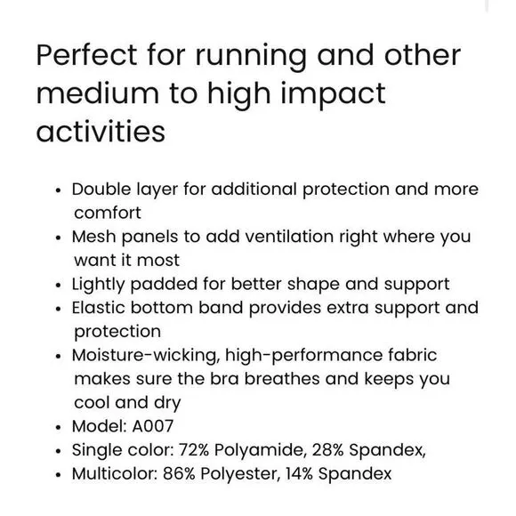 Syrokan NWT Set Of 2 For Retail Price Of One BOGO Wirefree Running SportsBra L