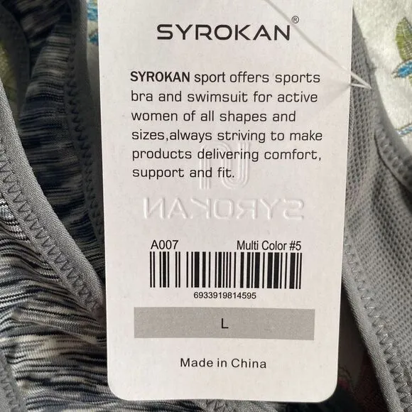 Syrokan NWT Set Of 2 For Retail Price Of One BOGO Wirefree Running SportsBra L