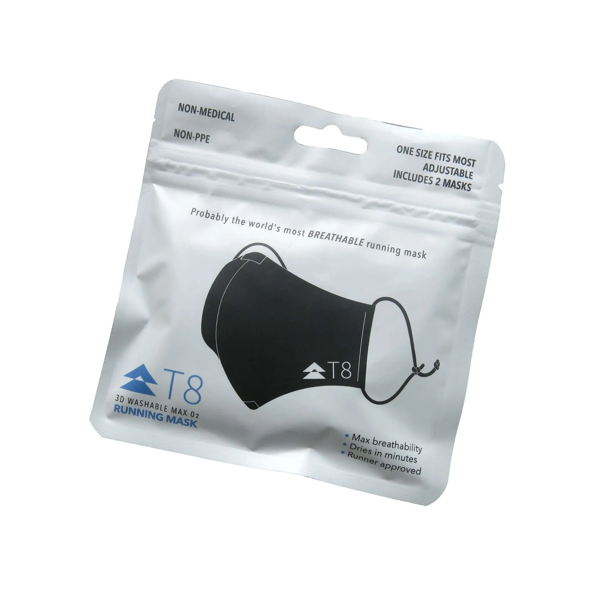 T8 MAX O2 Running Mask (2pk) (FINAL SALE)