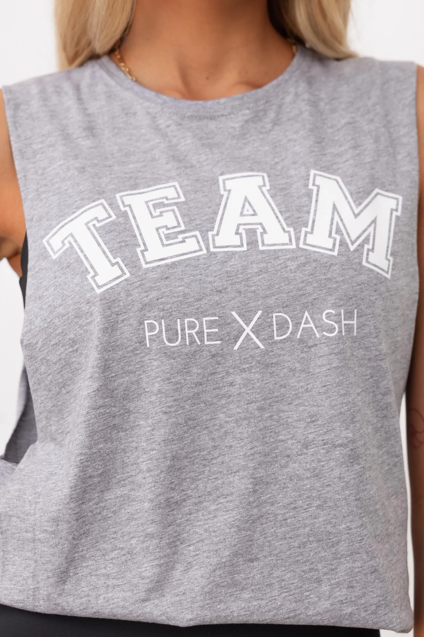 TEAM Pure Dash Tank - Grey