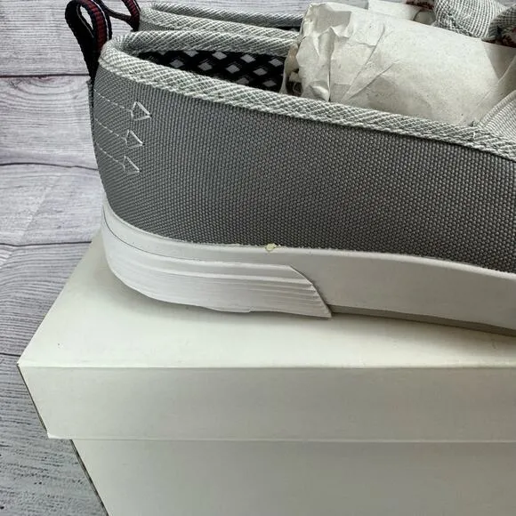 The Original Ben Sherman Gray Cotton Bradford Slip On Shoes Size 8