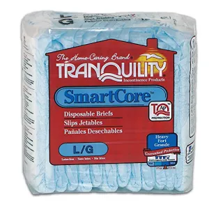 Tranquility SmartCore Breathable Briefs, Large, Case/96 (8/12s)