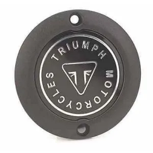 Triumph Black Clutch Badge