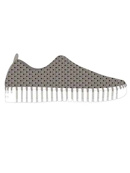 Tulip 3373 Slip on Platform In Atmosphere