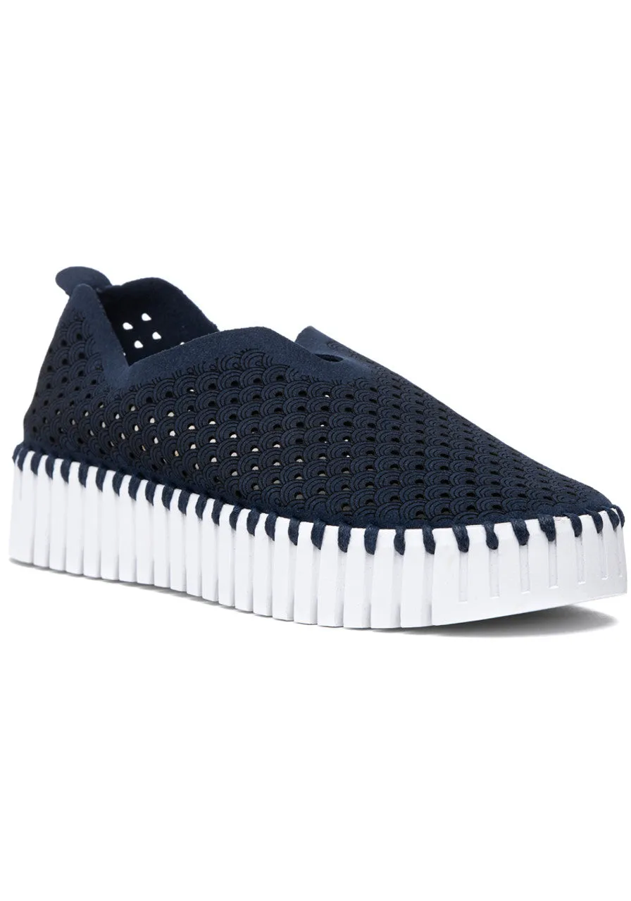 Tulip 3373 Slip on Platform In Navy