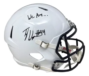 Tyler Warren Signed Penn State Full Size Speed Replica Helmet We Are JSA
